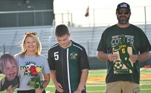 Soccer players honored on Senior Night
