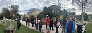 Hancock College Prep Cluster Students' field trip to El Paseo Community Garden