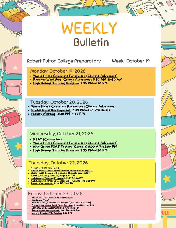 Weekly Bulletin