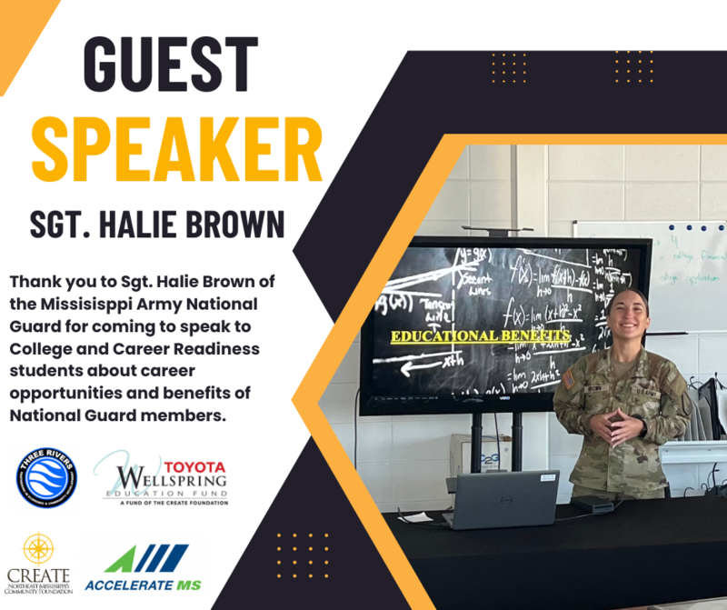 infographic featuring Sgt. Halie Brown