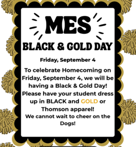 Black and Gold Day Flyer