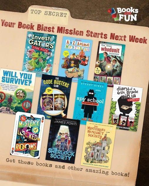 books featured for the book blast event at SGES