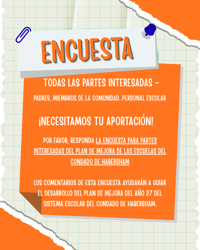 Survey announcement - spanish