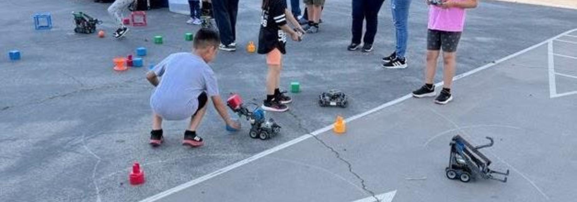 Open House Robotics Demonstration with Mulholland Middle School Robotics TEAM