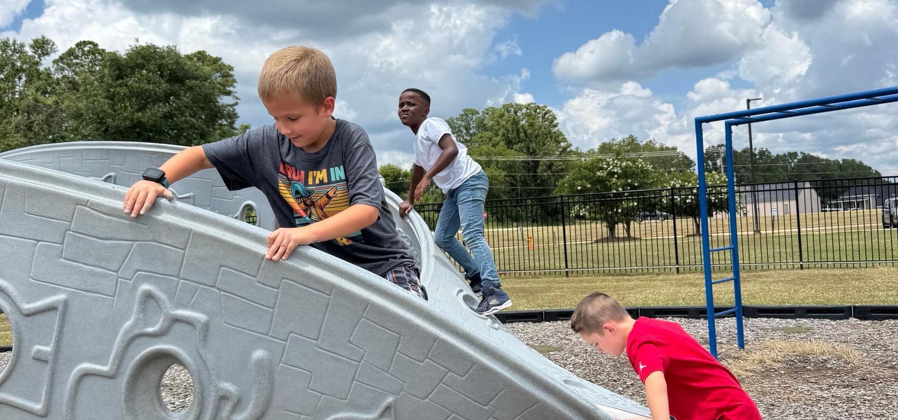 Students at recess