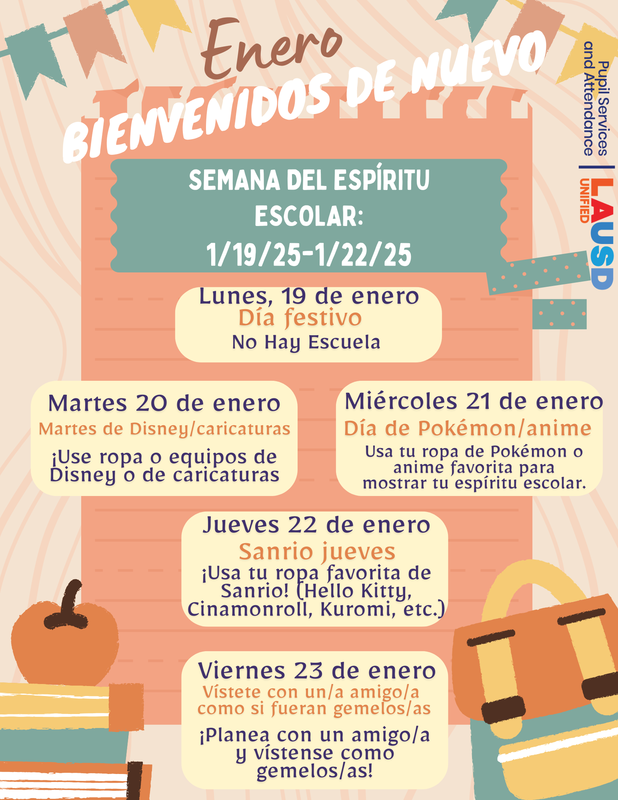 Spirit Week 1/19-1/23 Featured Photo