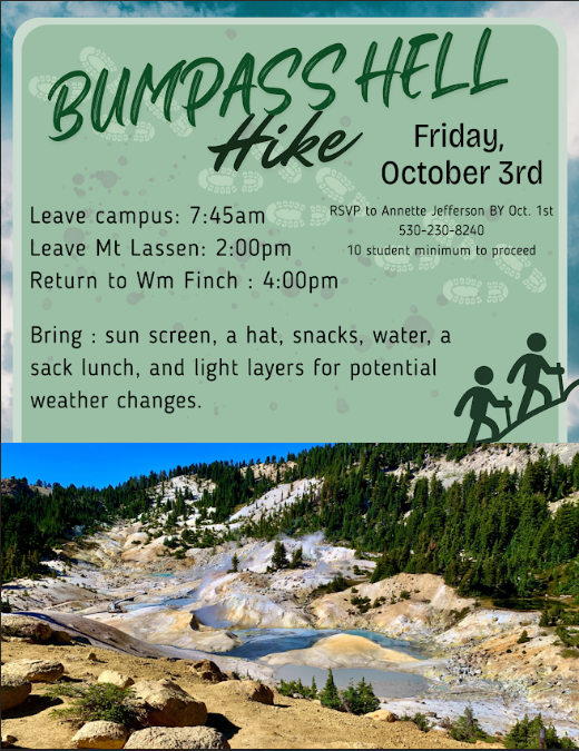Bumpass Hell Hike RSVP by Oct. 1
