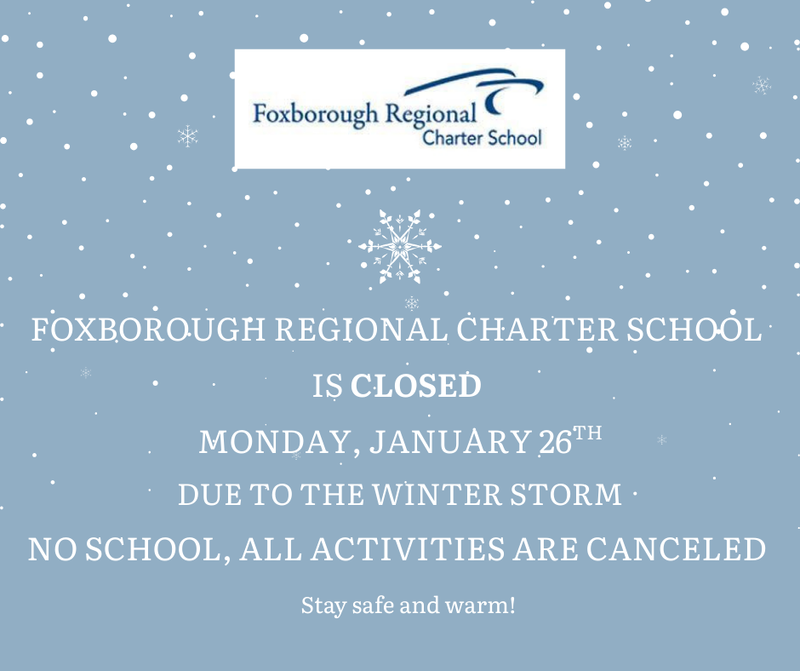FRCS Closed Monday, January 26th due to Winter Storm