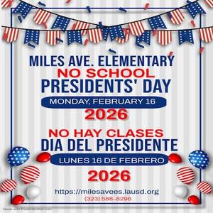 Presidents' Day (No School)