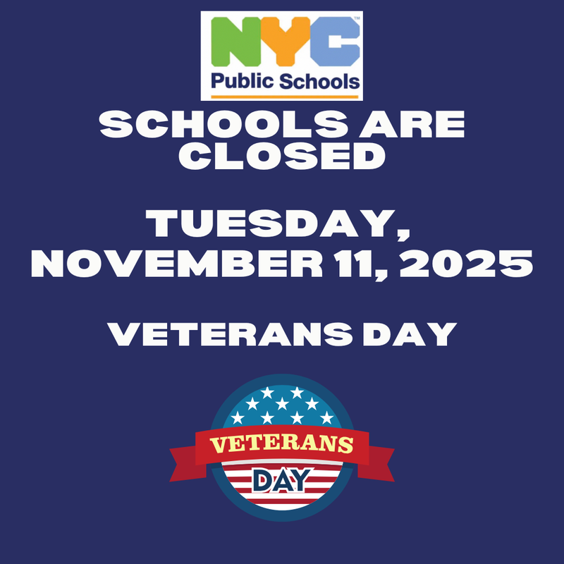 School flyer school closed Tuesday, November 11, 2025