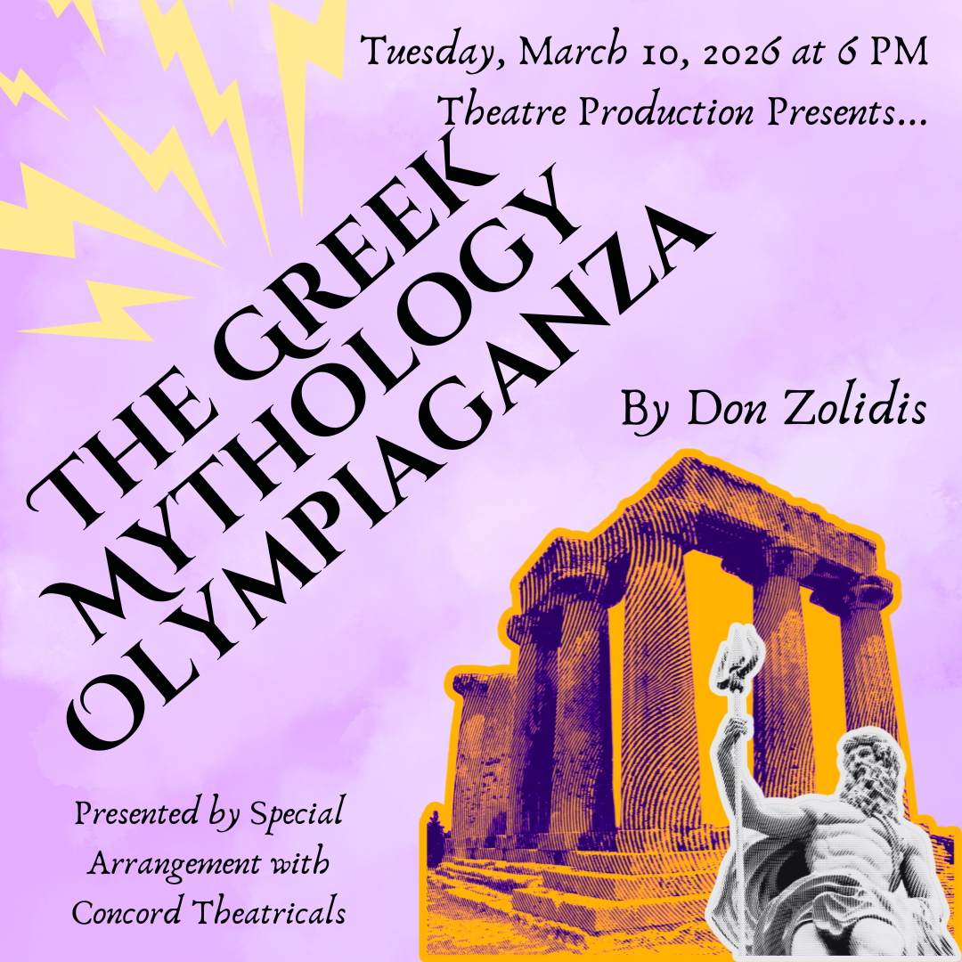 Greek statue with lightning bolts