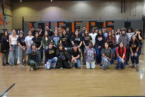 group of Puente students and staff