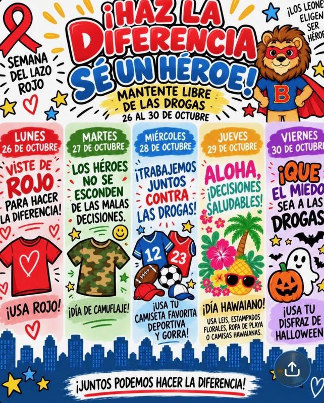 Spanish Flyer for Red Ribbon Week