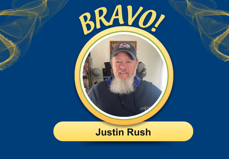 Bravo! Award winner Justin Rush