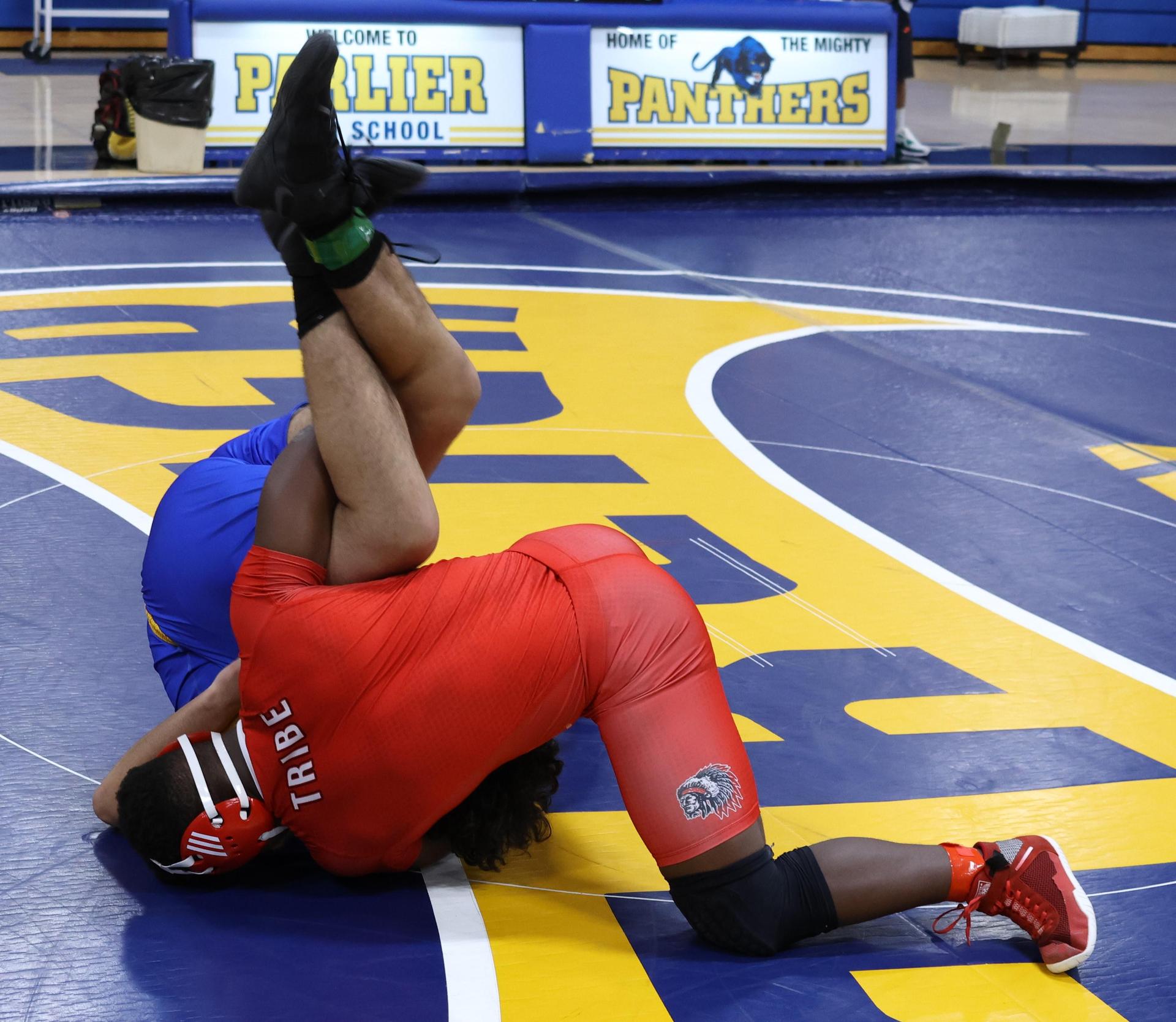 wrestlers in action at parlier