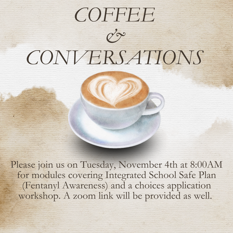 Coffee and Conversations with the principal flyer