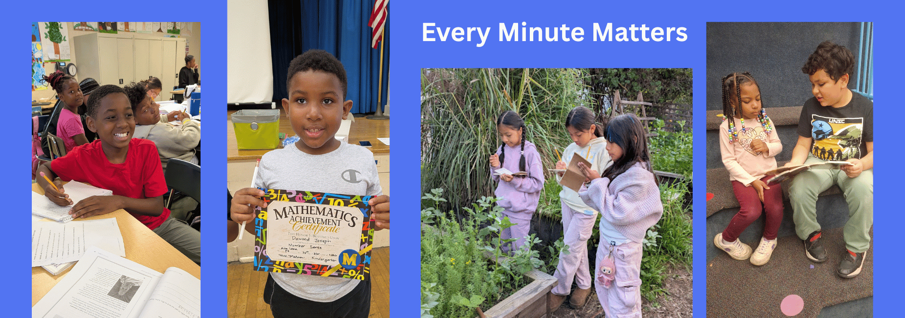 Children in various academic settings at Alta Loma.