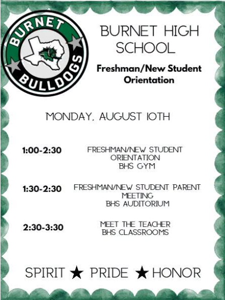 New Student/Freshman Orientation and Meet the Teacher! Featured Photo