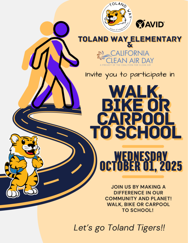Walk, Bike Or Carpool To School Day