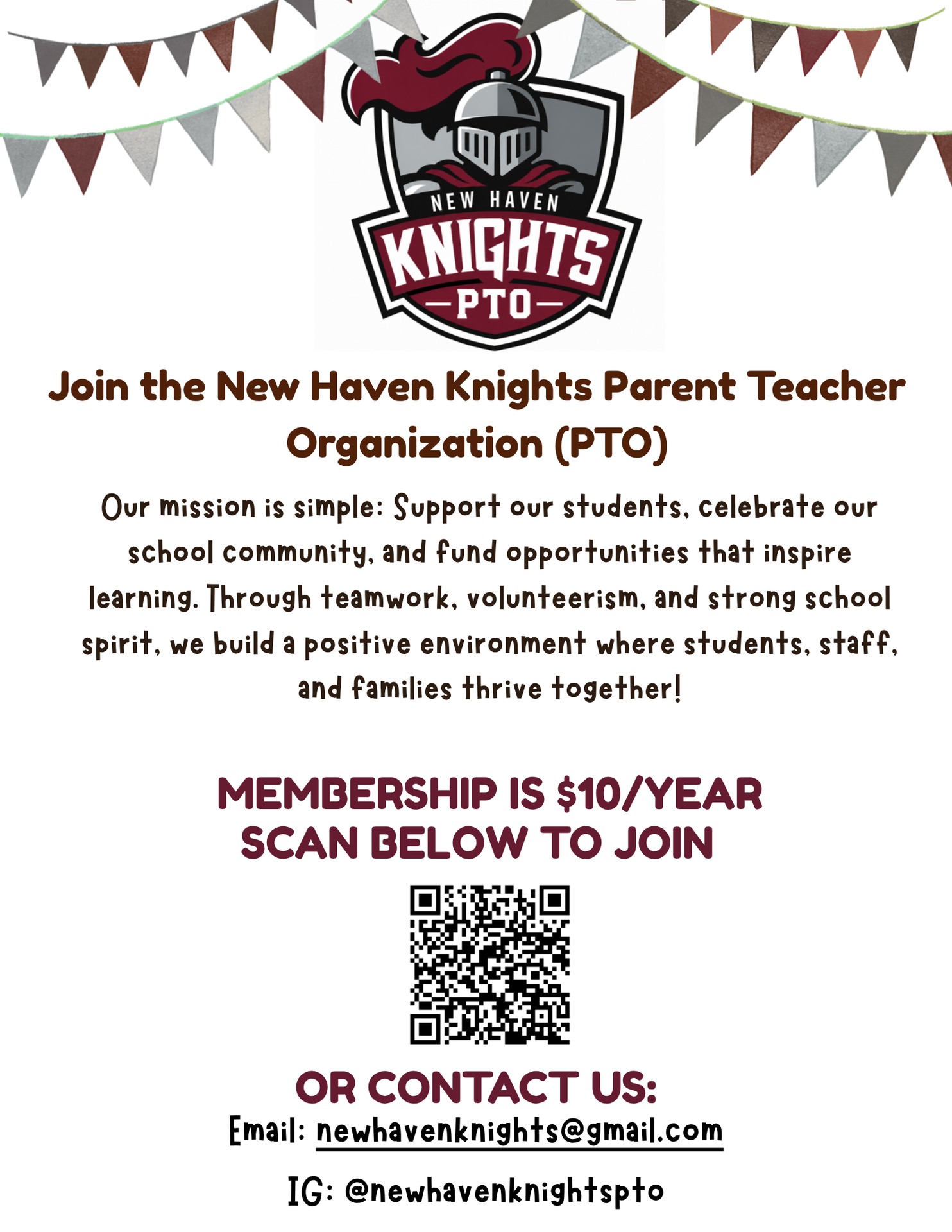PTO Flyer promoting membership