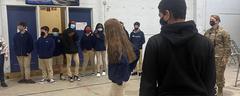 8th grade JROTC visit