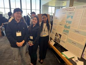 Students showcasing their project