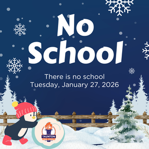 Cartoon penguin pushing a snowball on blue snowy background