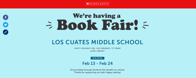 Book Fair Announcement