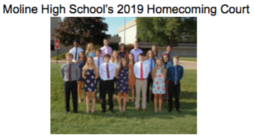 Congratulations to the MHS 2019 Homecoming Court Featured Photo