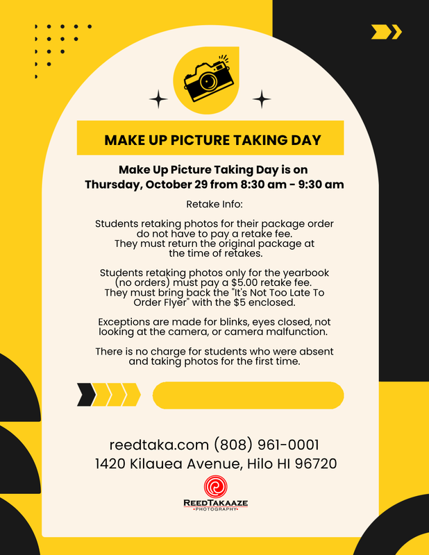 Make Up Picture Day Date Change