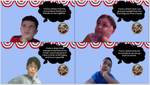 Students think of dreams collage