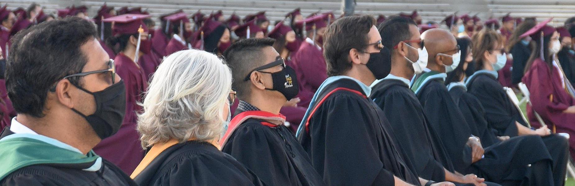 Alhambra USD Board Members and Administrators at the 2021 MKHS Graduation Ceremony