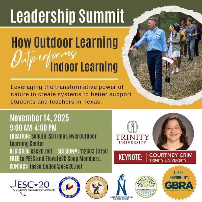 How Outdoor Learning Outperforms Indoor learning Leadership Summit, November 14, Session #112603, Register now!