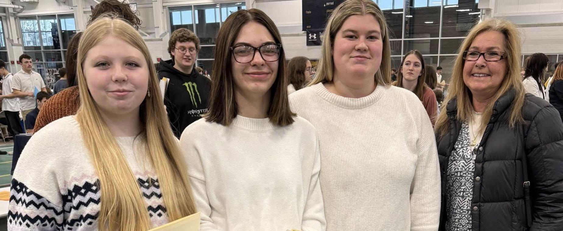 students at a career fair