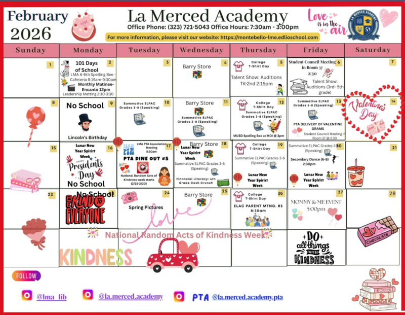 February Calendar