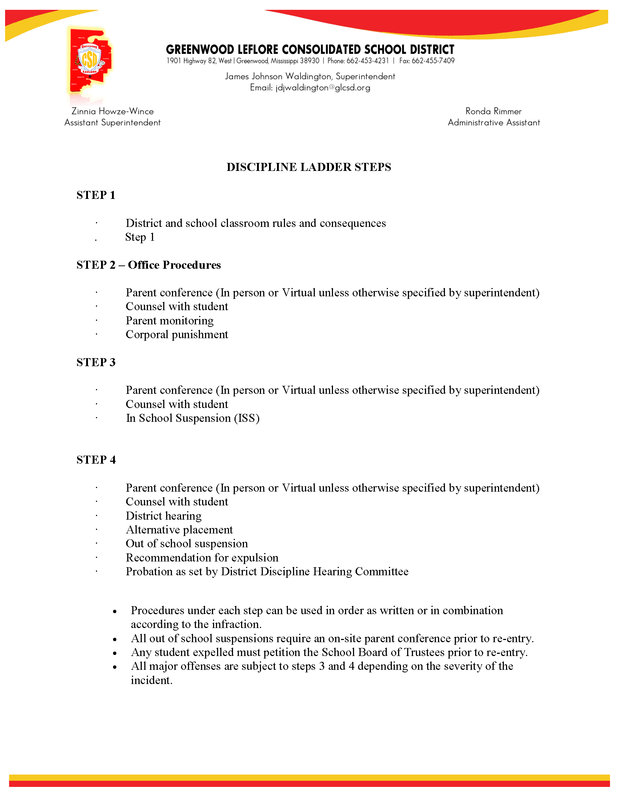 Disciplinary Ladder Policy for GLCSD Featured Photo