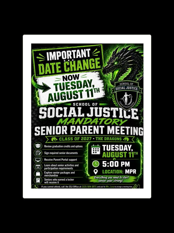 Join Us for Our Mandatory Senior Parent Meeting/ Acompañenos a nuestra reunión obligatoria de padres de alumnos de último año Thumbnail Image