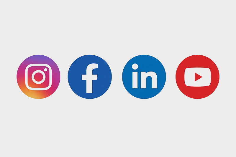 Social media logos