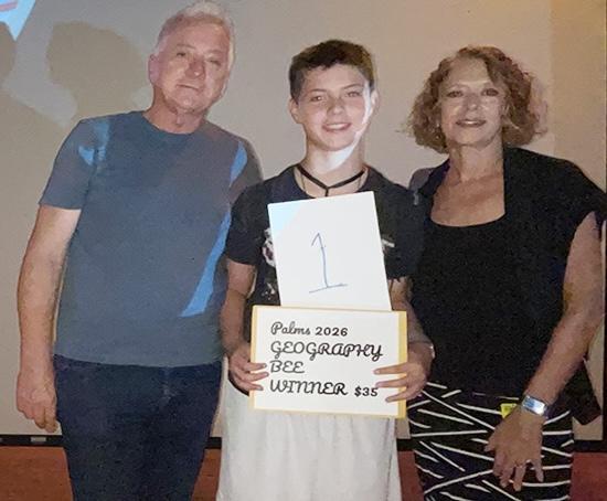 Geography Bee winner Jasper Scoates