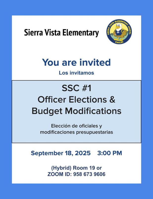 Flyer with SSC date and time