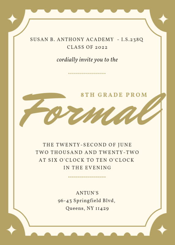 8th grade formal