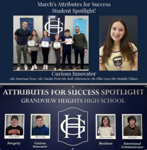 Recognition Boards for Awards with Photos and Students Names