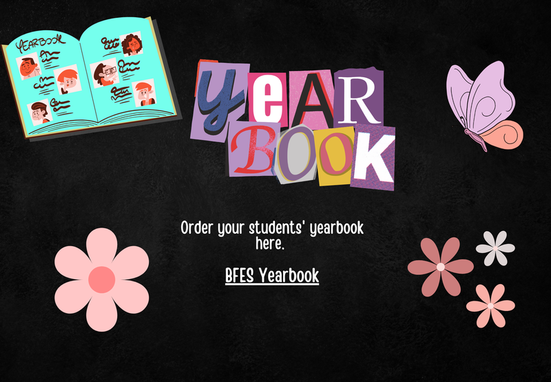 Yearbook order information for school year 2025-2026