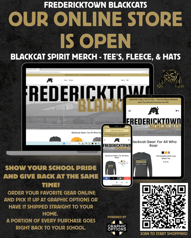School Store Flyer with QR Code