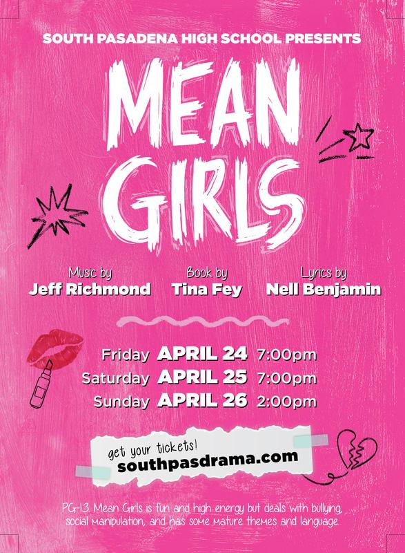 Mean Girls Flyer with dates and times