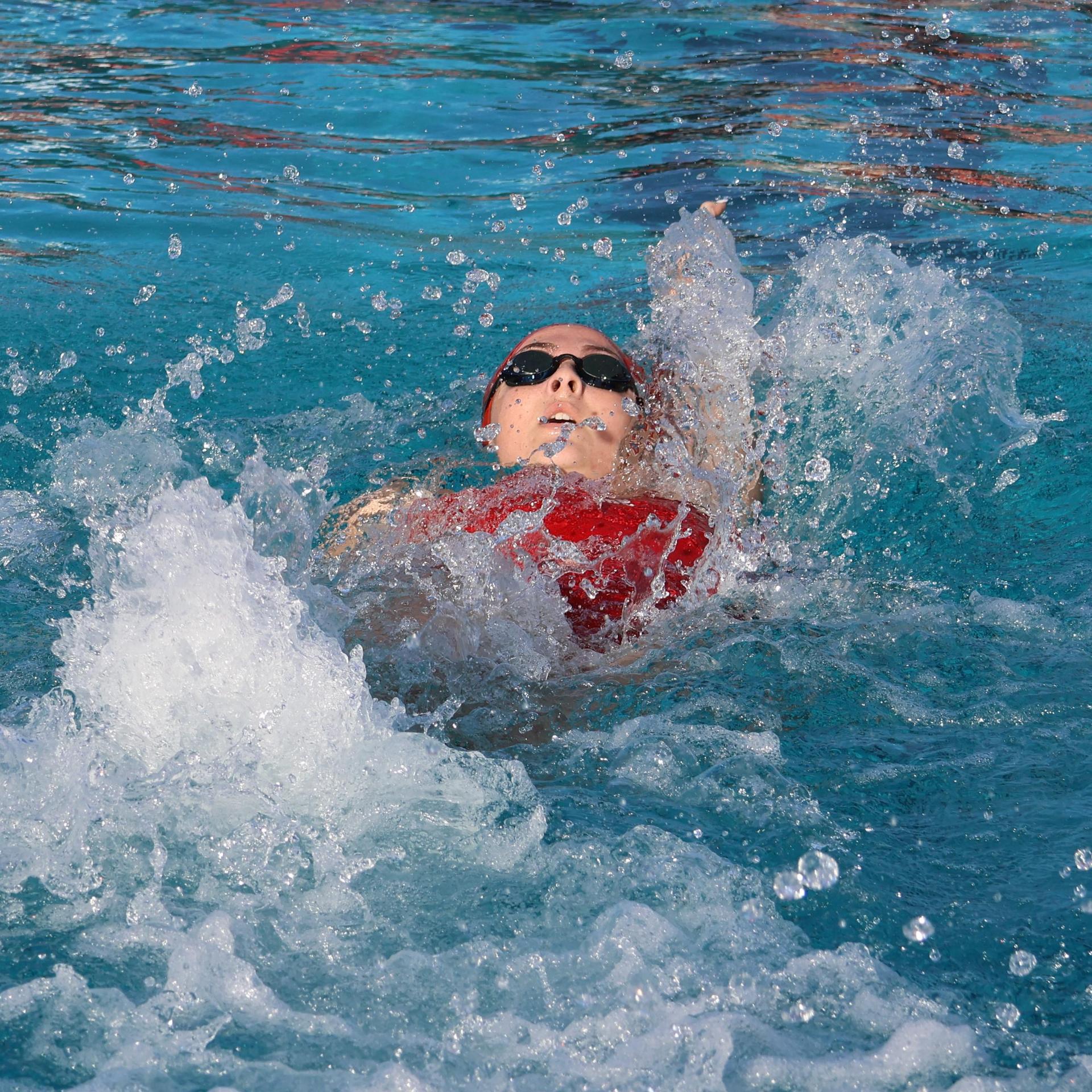 Casey Blehm swimming