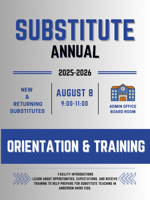 2025-26 Substitute Orientation and Training Featured Photo