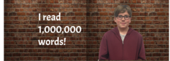 I read 1,000,000 words!
