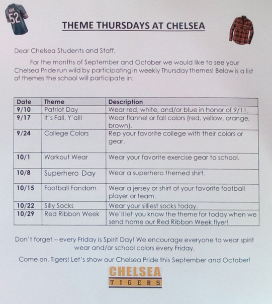Theme Thursday September and October