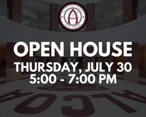 open house is thursday, july 30 from 5 to 7 pm